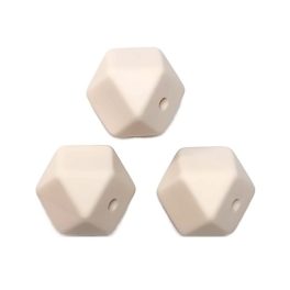 Hexagon 14mm-krémfehér
