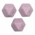 Hexagon 14mm-pasztell lila