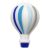Hőlégballon gyöngy 3D-kék