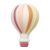 Hőlégballon gyöngy 3D-rózsaszín