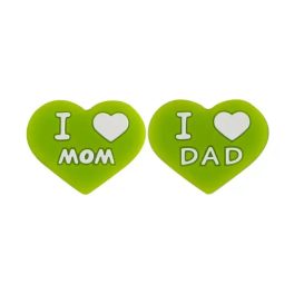 i love mom/dad szív zöld