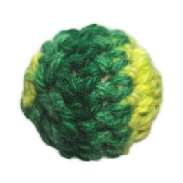 Horgolt gyöngy-sárga-zöld