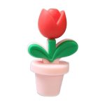 Virágcserép gyöngy 3D-fehér