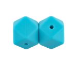Hexagon 14mm-türkizkék