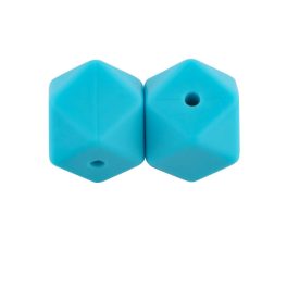 Hexagon 14mm-türkizkék