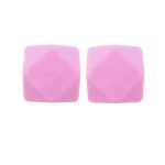 Hexagon 14mm-halványpink