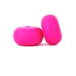 Szilikon abakusz gyöngy 14mm-hot pink
