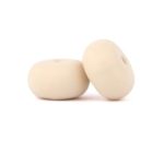 Szilikon abakusz gyöngy 14mm-krémfehér