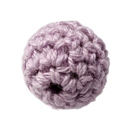 Horgolt gyöngy-halványlila