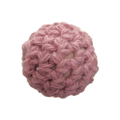 Horgolt gyöngy-mályva