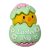 Húsvéti csibe 3D-halványzöld