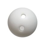 DUPLA lyukú szilikon gyöngy 12mm- fehér