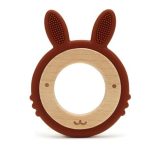 Szilikon-fa rágóka-Nyuszi-kávé