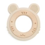 Szilikon-fa rágóka-Tigris-bézs