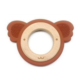 Szilikon-fa rágóka-Koala-barna