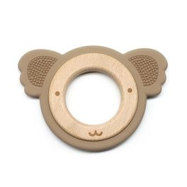 Szilikon-fa rágóka-Koala-világosbarna