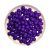 Szilikon gyöngy 9mm-ibolya lila