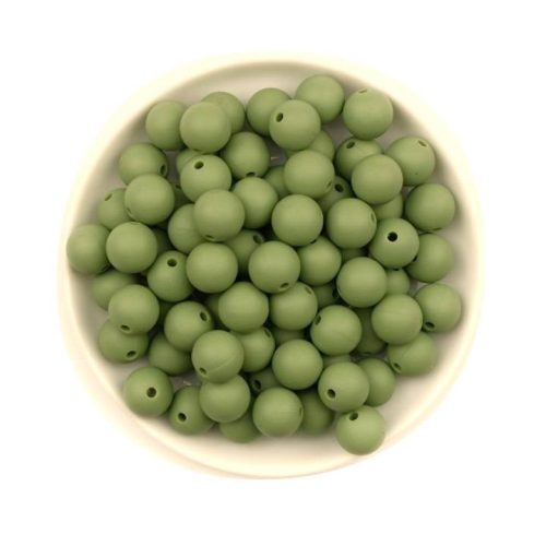 Szilikon gyöngy 9mm-bambusz