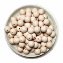 Szilikon gyöngy 9mm-krémfehér