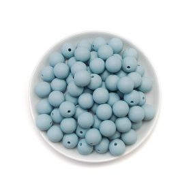 Szilikon gyöngy 12mm-dusty blue