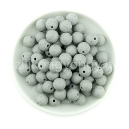 Szilikon gyöngy 12mm-szürke gránit