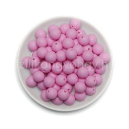 Szilikon gyöngy 15mm-halványpink