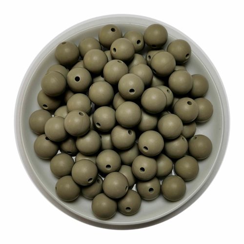 Szilikon gyöngy 9mm-zsálya