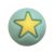 Szilikon gyöngy-csillag-menta