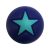 Szilikon gyöngy-csillag-matrózkék
