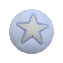 Szilikon gyöngy-csillag-pasztellkék