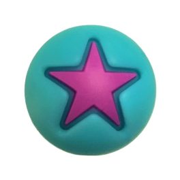 Szilikon gyöngy-csillag-türkizkék