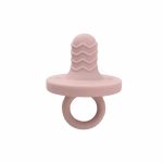 Szilikon rágóka-Cumi-sötét pink