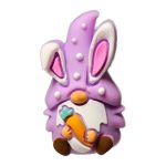 Nyuszi manó répával gyöngy - 3D világoslila