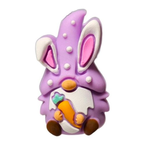 Nyuszi manó répával gyöngy - 3D világoslila