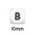 Szilikon betű-10mm-B