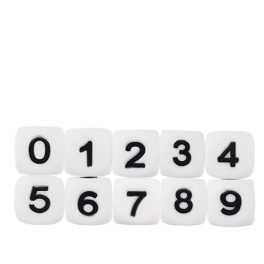 Szilikon szám gyöngy-12mm 