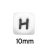 Szilikon betű-10mm-H