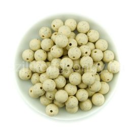 Szilikon gyöngy 12mm-bézs gránit