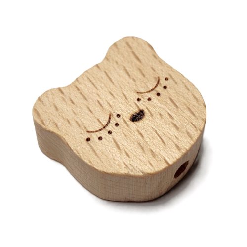 Fa forma gyöngy-Alvó maci