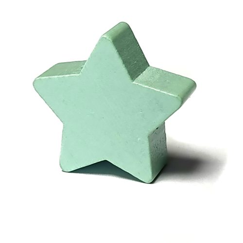  Fa forma gyöngy-Csillag-22mm-menta