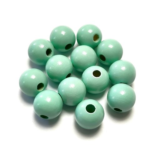  Fa gyöngy 12mm-menta