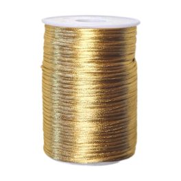 Szatén zsinór 2mm -arany