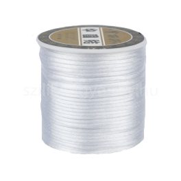 Szatén zsinór  tekercs 2mm-fehér-95m